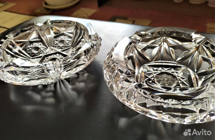 Пепельницы Богемский Хрусталь Чехия