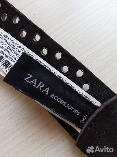 Zara. Разм.95. Новый муж.ремень из кожи быка