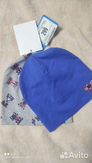 2 шапки для мальчика новые