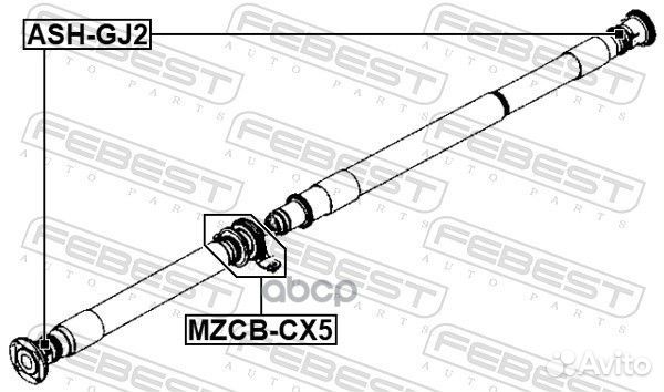 Подшипник подвесной карданного вала mzcb-CX5