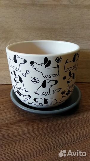 Горшок керамический новый 