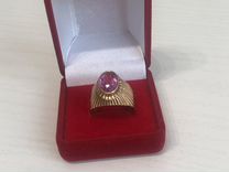 Золотое кольцо СССР 583 с корундом