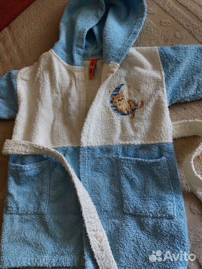 Детский махровый халат 0-3лет