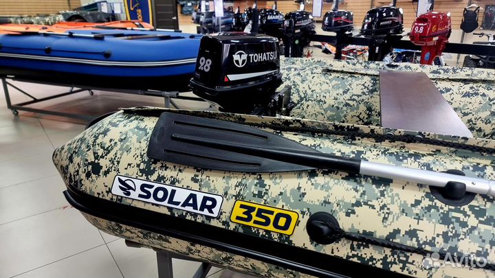 Комплект лодка Solar 350 Максима + Tohatsu 9.8