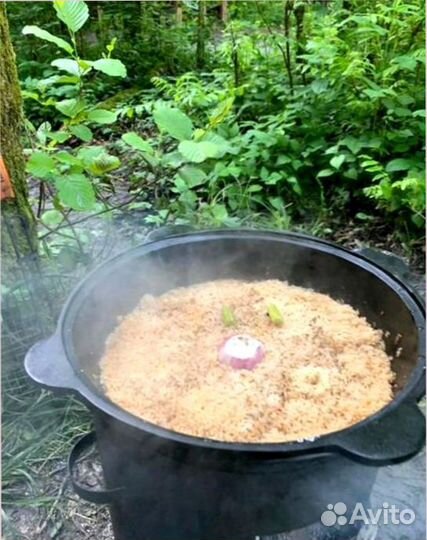 Казан чугунный Узбекистан с печкой