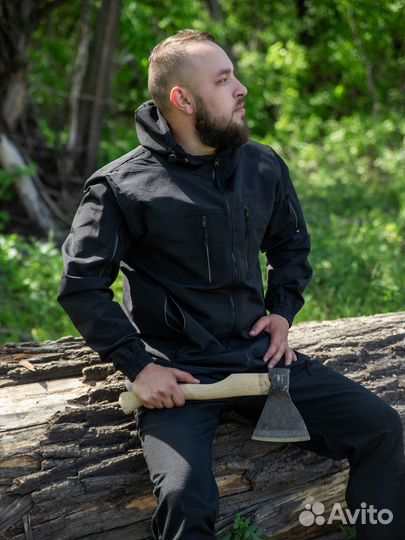 Летний костюм Тактик black. Размеры 44-58