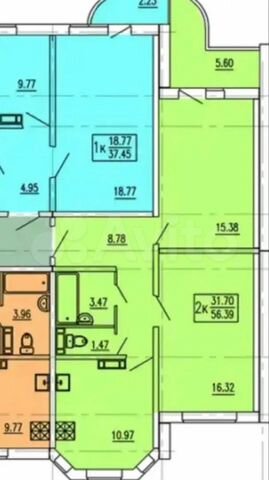 Планировка квартир кпд курск 2-к. квартира, 56 м², 8/17 эт. на продажу в Курске Купить квартиру Авито