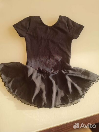 Гимнастический купальник с юбкой 110-116 р