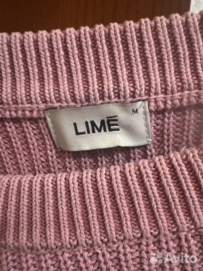 Lime свитер garment DYE С разрезами