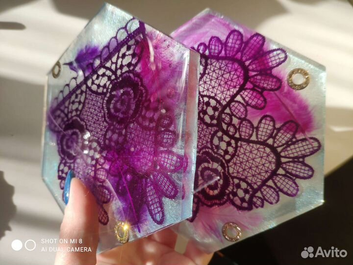 Набор из 2х подставок под украшения/стаканы