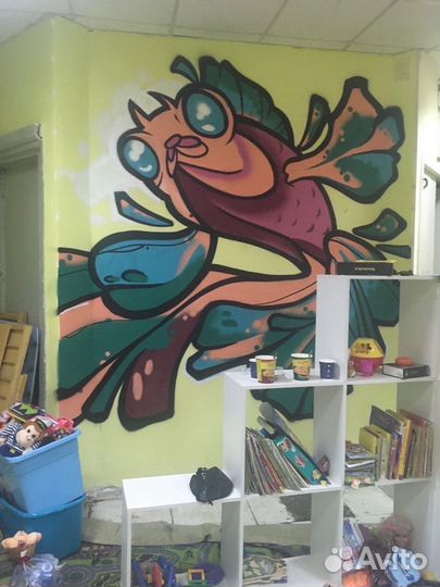 Художественное граффити оформление и роспись стен