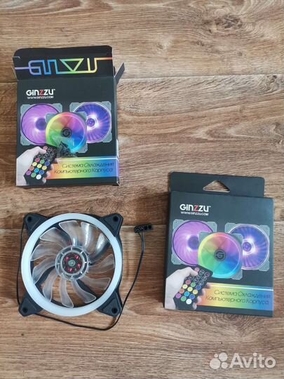 Вентиляторы ginzzu 12RR4 2шт