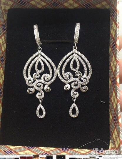 Серьги серебро 925 проба