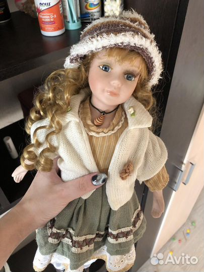 3 куклы фарфоровая коллекционная большая