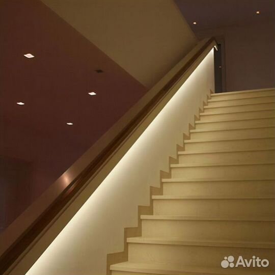 Светодиодная подсветка лестницы и перил a 5