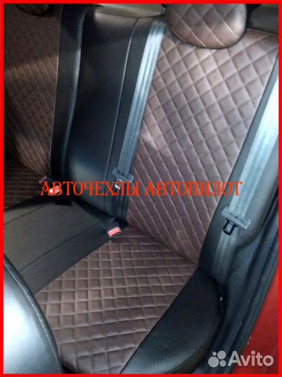 Чехлы Автопилот Hyundai Solaris 1 Hb из экокожи