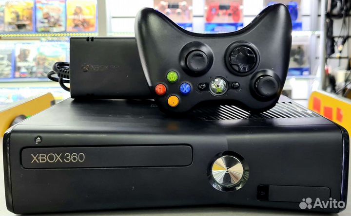 Xbox 360 Е, Slim 250Г freeboot 150 игр+ретро игры