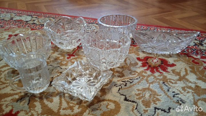 Ваза хрустальная