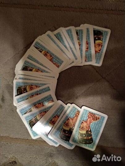 Карты игральные в кожаном чехле СССР