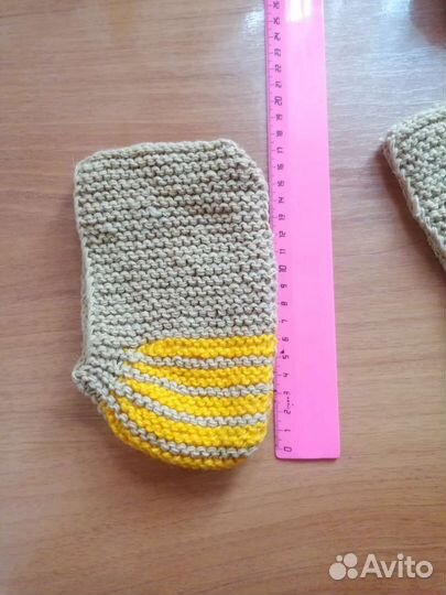 Вязаные носки следки