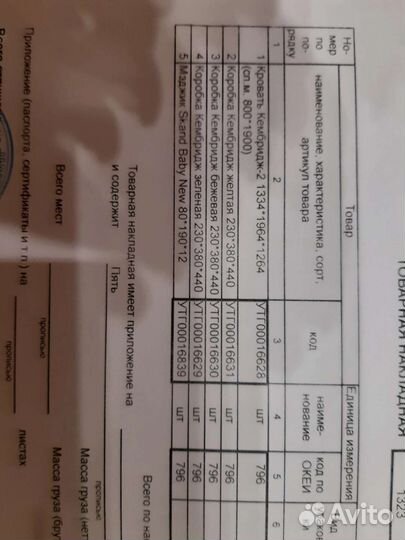 Детская кровать с матрасом