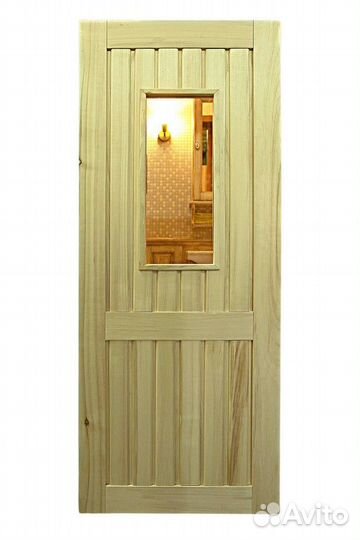 Двери для бани и дачи из дерева