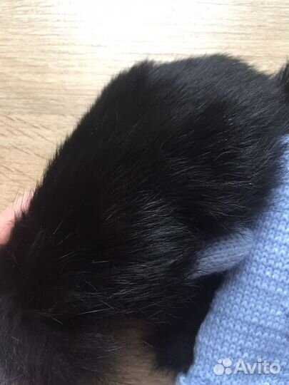 Варежки детские с натуральным мехом