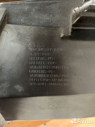 Фара правая Kia sorento 2 Рестайл