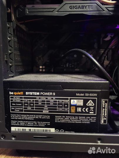 Блок питания be quiet system power 9 600w