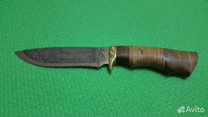 Нож туристический Близнец 65X13, береста, грав