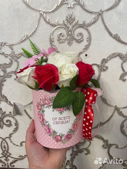 Букет из мыльных цветов микс