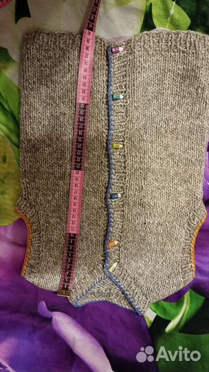 Жилетка вязаная детская