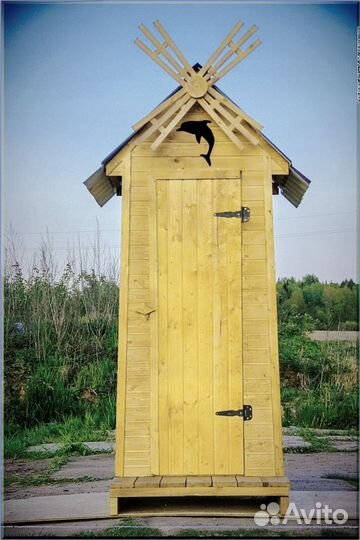 Уличный туалет с декором взб 831