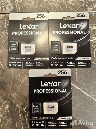 Карта памяти MicroSD Lexar 256gb
