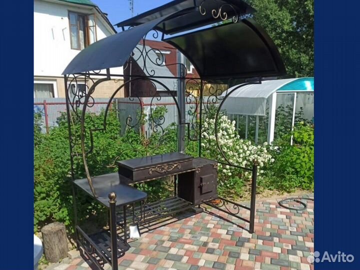 Мангал с крышей от производителя