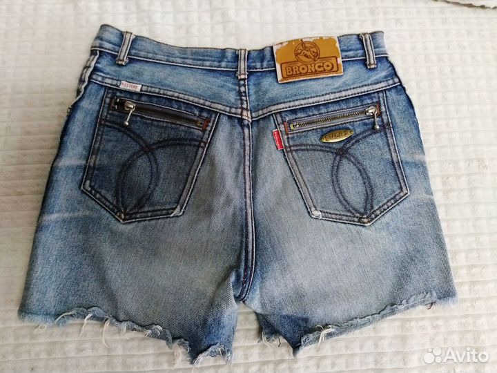 Джинсовые шорты Western Bronco раритет из 80хх