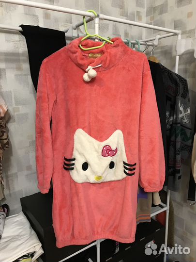 Тёплое платье hello kitty