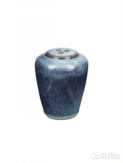 Солонка и перечница керамика синяя голубая доставк