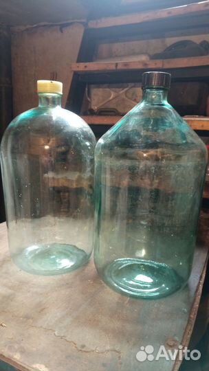 Бутылка стеклянная 10 литров