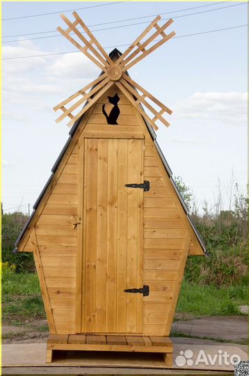 Дачный туалет деревянный WAT889