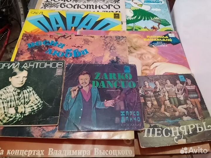 Виниловые пластинки времен СССР