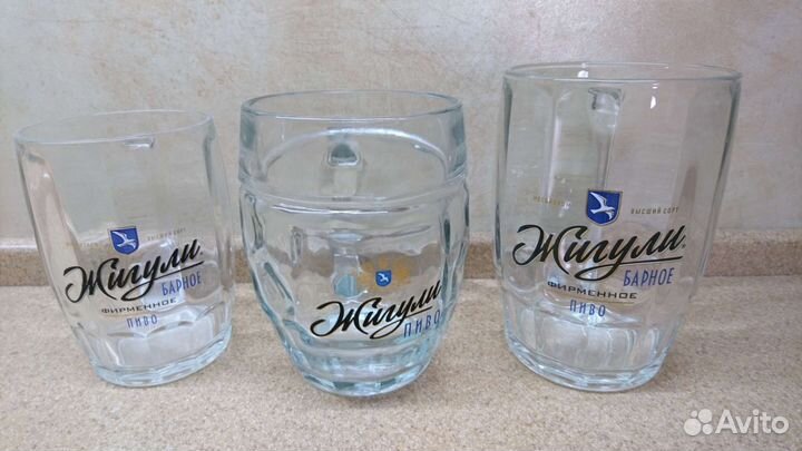 Пивные бокалы и кружки новые