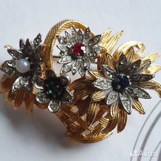 Винтажная брошь США