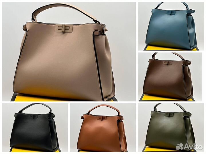 Сумка fendi peekaboo натуральная кожа