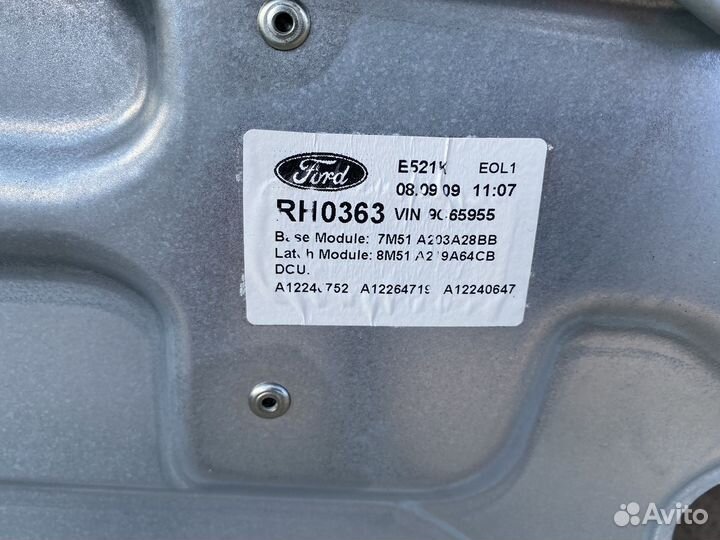 Стеклоподъёмник двери ford focus 2 08-11