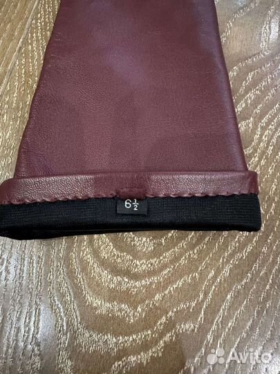 Перчатки женские кожаные длинные