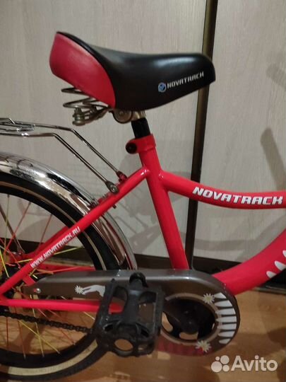 Детский велосипед для девочки Novatrack Bagira 20