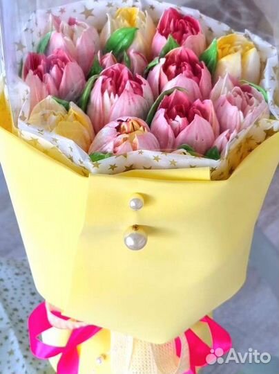 Цветы из зефира