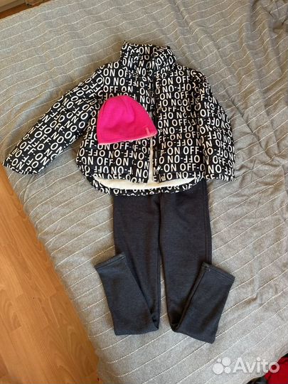 Куртка теплые джинсы и легинсы