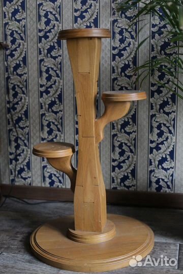 Подставка для цветов напольная деревянная
